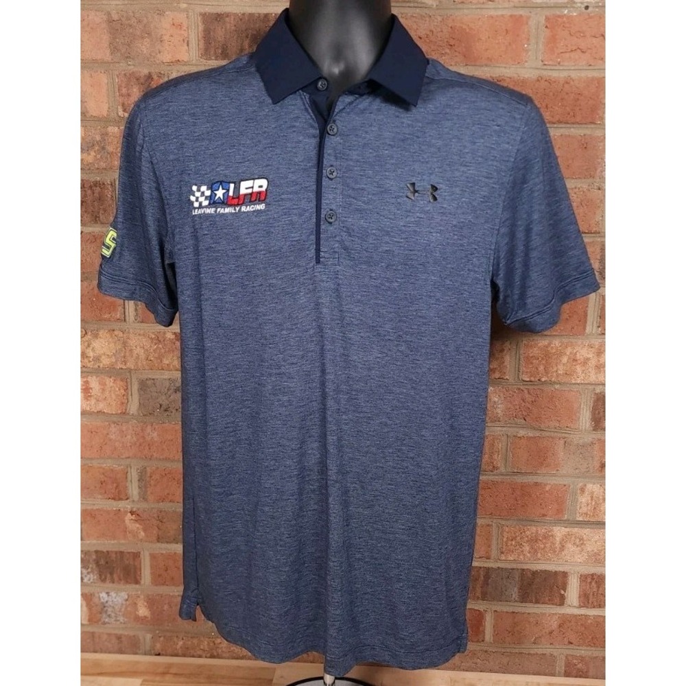Leavine Family‎ Racing LFR NASCAR Team Issue Mens Small Polo Shirt Under Armour
